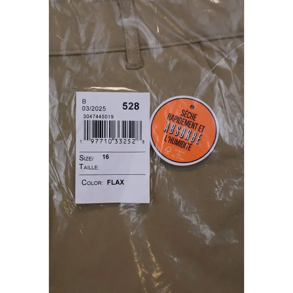 NEW The Children's Place Boy Flax Tan Uniform Quick Dry Skinny Chino Pants 16